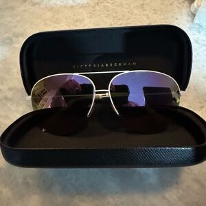 VICTORIA BECKHAM VBS90 C123 CLASSIC VICTORIA AVIATOR SUNGLASSES “RARE”